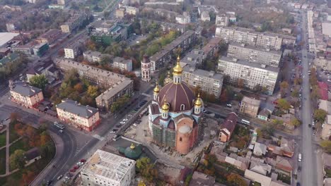 A-large-Orthodox-church-in-the-city-center-from-a-bird's-eye-view.