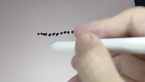 Touch-pen,-close-up-video-clip