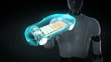 Roboter,-Cyborg-berühren-Elektronik,-Hybrid-Auto,-Laden-Lithium-Ionen-Batteriezelle.-Echo-Auto.-umweltfreundlichen-Zukunftsauto.-4k.2.