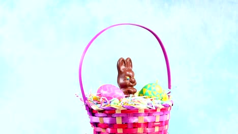 Schokolade-Ostern-Bunny-Korb