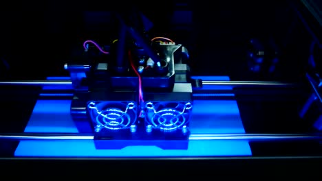 3D-printer-for-printer-model.-Working-in-the-lab,-3D-printing-technology,Quality--UHD-video-footage