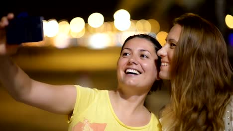 Young-women-enjoying-night-tourism