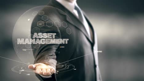 Asset-Management-with-hologram-businessman-concept