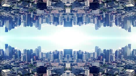 Urban-Skyline-Background-Mirror-in-Abstract-Aerial-Angle-for-Titling