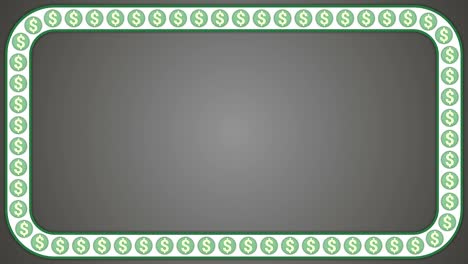 Dollar-american-money-grey-background-rectangle-frame