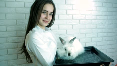 Girl-with-a-white-bunny.