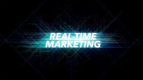 Palabra-de-la-tecnología-de-líneas-digitales---MARKETING-en-tiempo-real