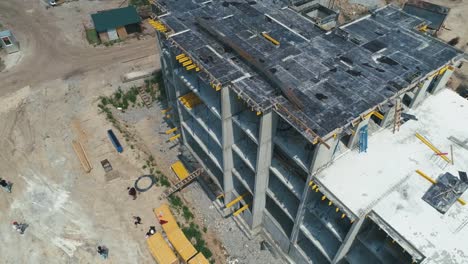 Aerial-Shot-of-the-Building-in-the-Process-of-Construction.