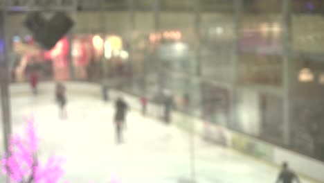 background-with-People-skate-on-the-ice-at-the-mall