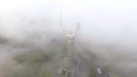 Aerial-view.-Monument-of-World-War-II.-KIEV,-UKRAINE