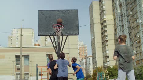 Streetball-player-shooting-for-two-points-on-court