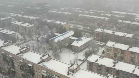 Roof-of-building-covered-with-snow.