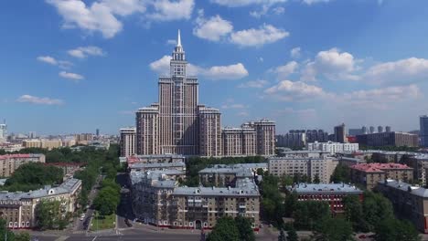 Aerial-Moscow-District-Buildings-and-houses-Cityscape