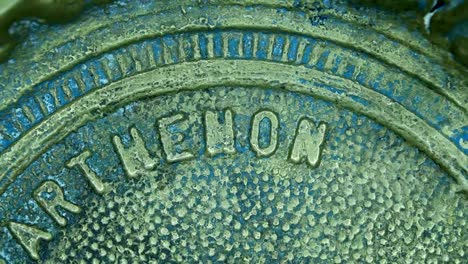 Close-up-of-very-old-coins