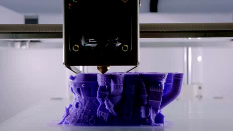 Modern-3D-printer-machine-printing-plastic-model