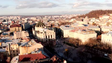 Panoramic-aerial-shot-in-history-city