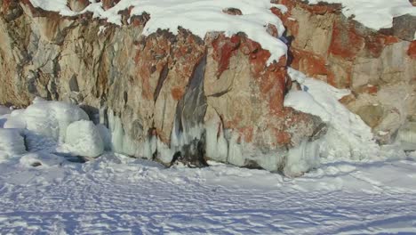 4K.-Aerial-survey-from-the-air.-Winter.-Lake-Baikal