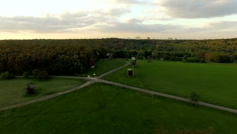 4k-aerial-view-of-old-windmills