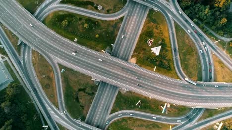 aerial-view-of-a-complicated-road-junction-with-many-road-markings