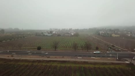 Aérea.-hermosa-casa-grande-en-medio-de-un-campo-rodeado-de-palmeras