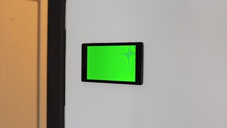 Smart-home-control-device-on-a-wall