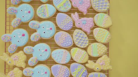 Easter-sugar-cookies-decorated-with-royal-icing-of-different-colors