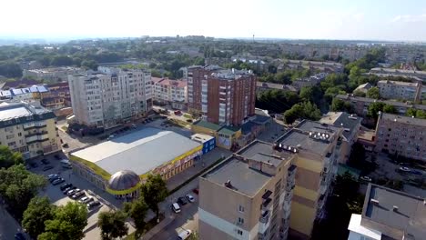 Panoramic-Aerial-drone-view-of-city