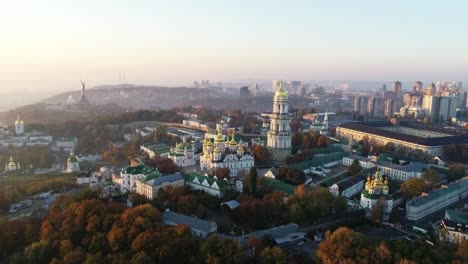 Aerial-view-of-Kiev-Pechersk-Lavra,-Kiev,-Kyiv,-Ukraine