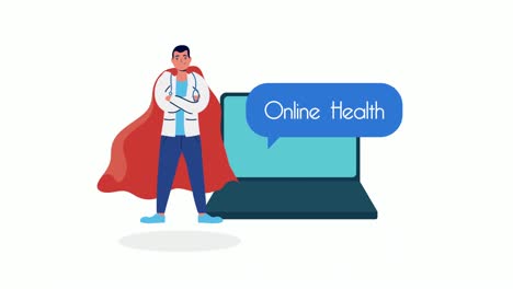 doctor-with-hero-cloak-in-laptop-telemedicine