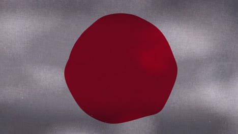 Japón-bandera-nacional-agitando