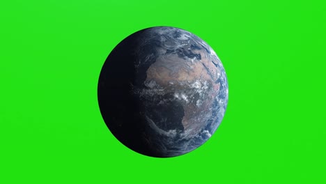 Tierra-ultra-realista-en-el-espacio-girando-en-la-pantalla-verde---4K