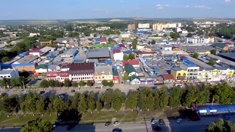 Panoramic-Aerial-drone-view-of-city