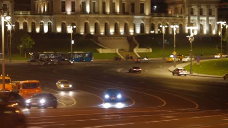 Moscow,-Russia.-August-10,-2019.-Streets-of-the-cityview-of-the-city-center,-cars-driving-on-the-road