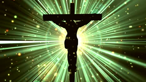 Christ-on-Cross-Divine-Yellow-Worship-Loopable-Background