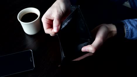 Leder-Brieftasche-leer-ohne-Geld