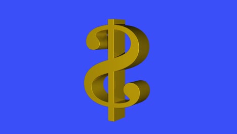 soft-gold-Dollar-sign-spinning-animation-seamless-loop-on-blue-background---new-quality-unique-financial-business-animated-dynamic-motion-video-footage