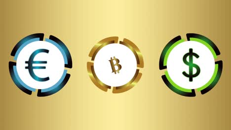 Bitcoin,-dólar,-euro-y-pendiente-oro