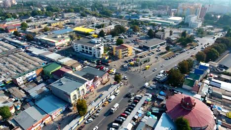 Panoramic-Aerial-drone-view-of-city