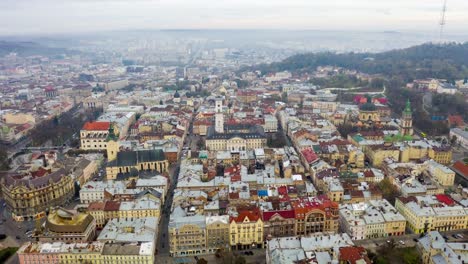 Panorama-der-antiken-Stadt.-Ukraine-Lviv-City