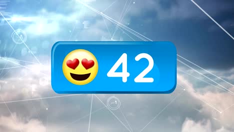 Los-ojos-del-corazón-emoji-con-el-número-creciente