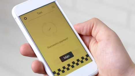 Paying-for-taxi-ride-bill-using-smartphone-application