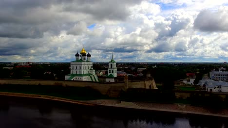 Aerial-view-of-the-Trinity-Cathedral-in-the-Pskov-Kremlin