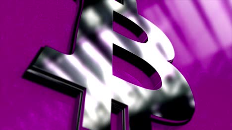 Bitcoin-Crypto-Currency-Block-Chains-Concept-3D-Animation.-Abstract-seamless-loop-animation-of-bitcoin-currency-sign,-purple-background