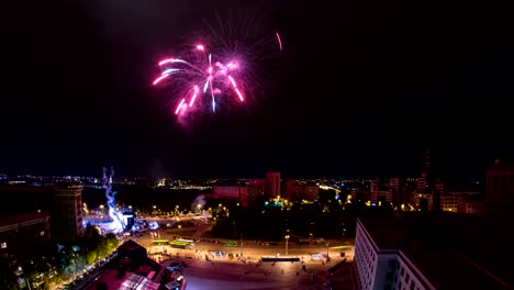 Kharkiv-Stadt-von-oben-Nacht-Zeitraffer.-Ukraine