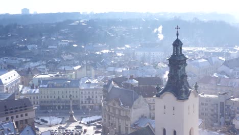 Paisaje-urbano-de-Lvov,-Ucrania