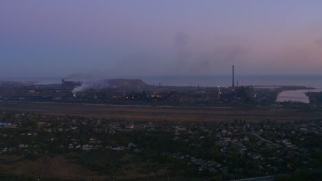 Aerial-view.-Metallurgical-plant-on-the-seashore