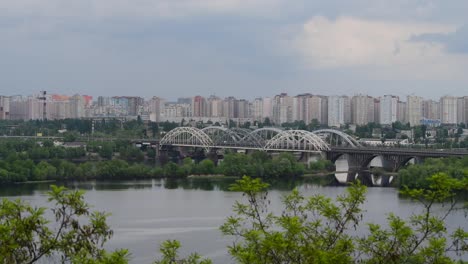 Kiev-Ukaine-Dnipro-river-left-coast-panorama-spring-landscape