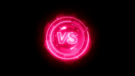 Futuristic-sports-game-loop-animation.-Versus-fight-background.-Radar-neon-digital-display.-VS.-Game-control-interface-element.-Battle-fight-sports-competition.