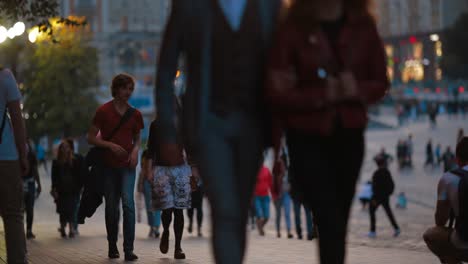 Moscow,-Russia---August-12,-2019.-People-walk-around-the-city-center-near-the-red-square-and-the-Kremlin,-they-relax-and-have-fun