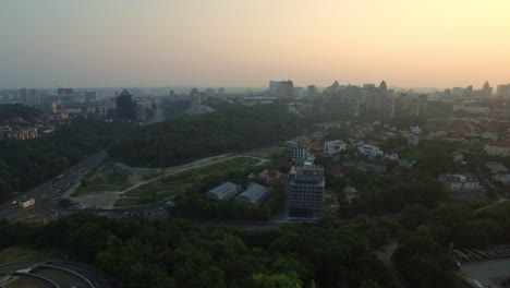 Aerial-view-Mother-Motherland.-Memorial-park-Victory-Day-in-Ukraine